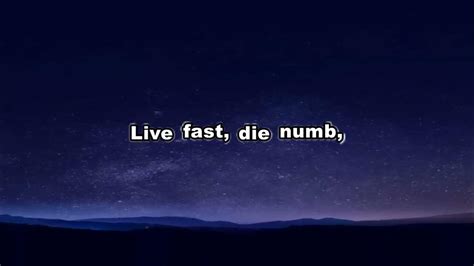 live fast die numb video